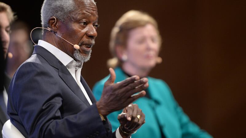 Kofi Annan: opposed and feared the consequences of invasion and occupation not just in Iraq but across the wider Middle East. Photograph: Dara Mac Dónaill