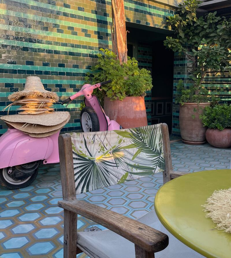 Tiles are also a brilliant way to bring pattern and texture to vertical surfaces outdoors