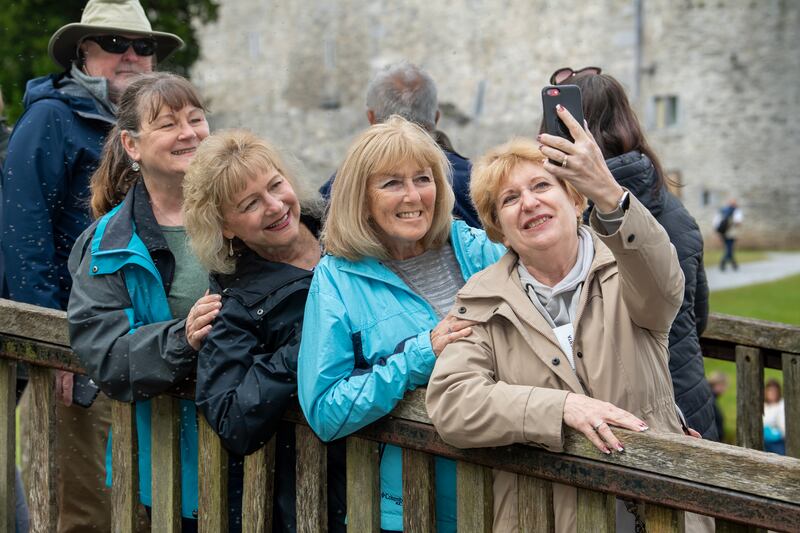 Friends Debbie Criveili, Donna Ulrich, Rita Tupp and Roberta Rarick from the United States. Of the 42 people on the tour, all but four are American. Photograph: Domnick Walsh/Eye Focus