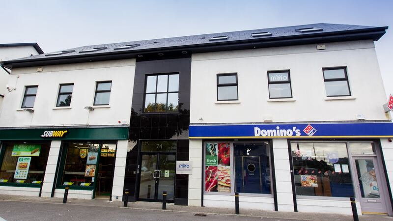 Three of the four commercial units for sale are occupied by Subway, Domino’s Pizza and the Irish Nurses’ Council.