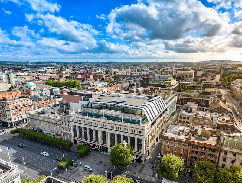 Aerial view of Clerys, which is to reopen later in the year. Photograph: aerial.ie