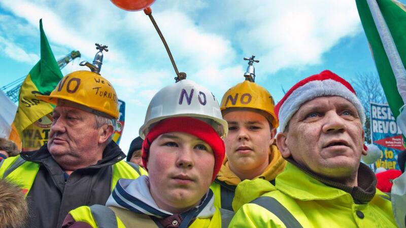 Water protests: Ruth Coppinger criticises Sinn Féin for not being at the vanguard of the anti-water-charge protests. Photograph: Brenda Fitzsimons
