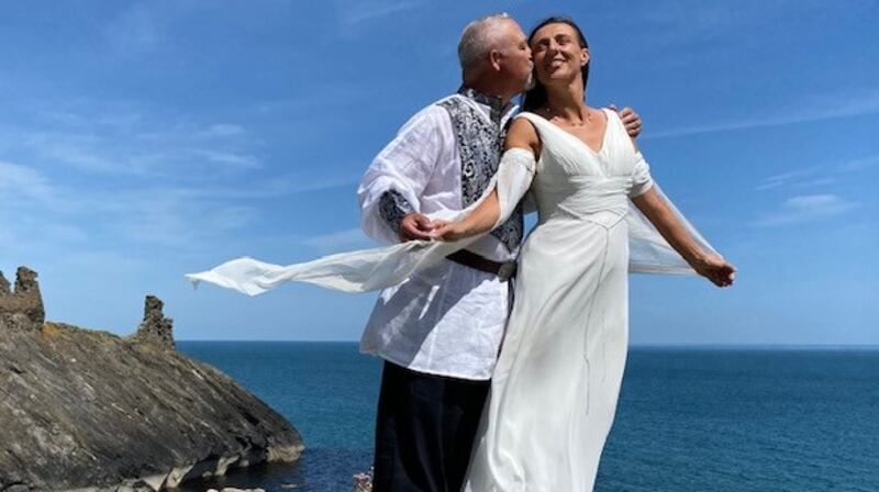 Orlagh and Gary on their wedding day.