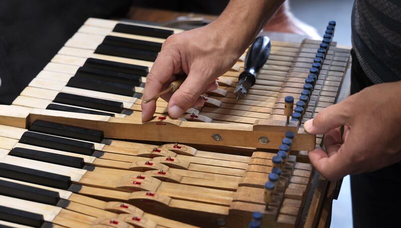 "In my four years of studying in An-Najah, nobody ever came to tune the piano.” Photograph: Joe O'Shaughnessy
