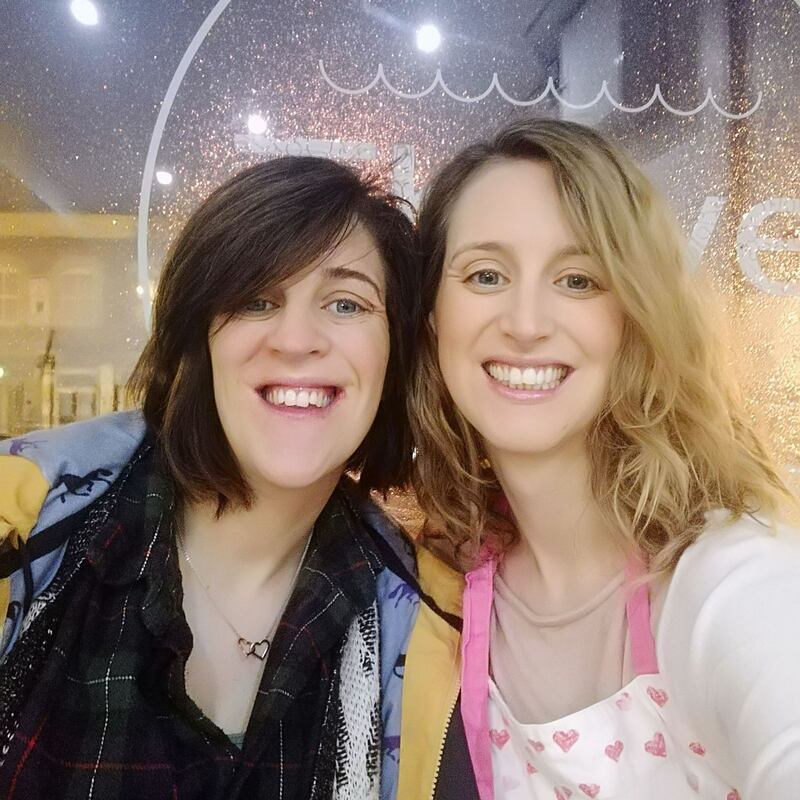 Helen Demetriou  and  Lorraine Whelan owners of Thrive cafe in Tullow.