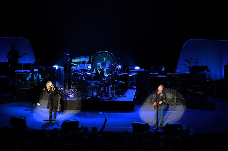 Fleetwood Mac: Stevie Nicks, Lindsey Buckingham and the band perform in Dublin in 2013. Photograph: Debbie Hickey/WireImage via Getty
