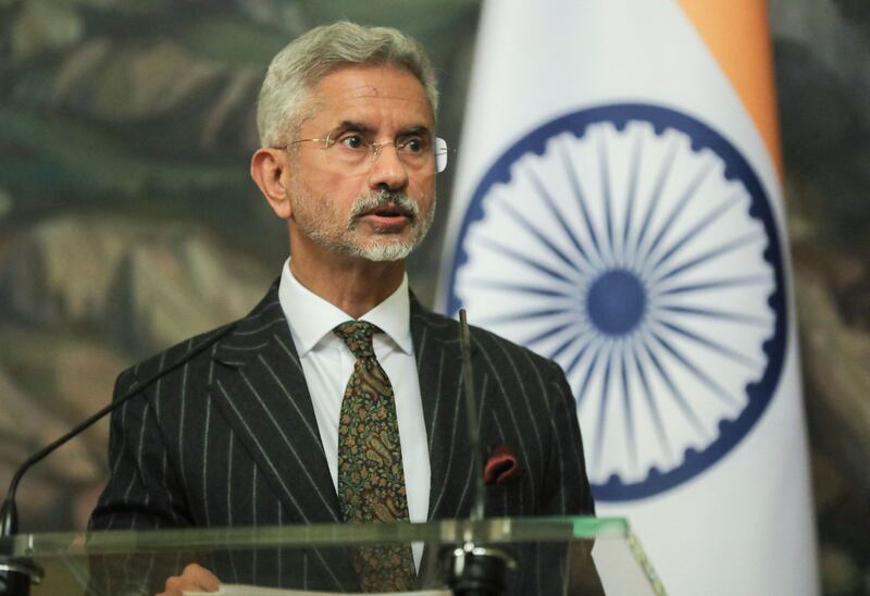 Indian foreign minister Subrahmanyam Jaishankar: 'The Chinese do not need a precedent somewhere else on how to engage us [India] or not engage us or be difficult with us or not be difficult with us.' Photograph:  Maxim Shipenkov/AFP/Getty