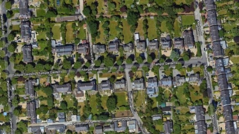 Temple Gardens, Rathmines. Photograph: Google Street.