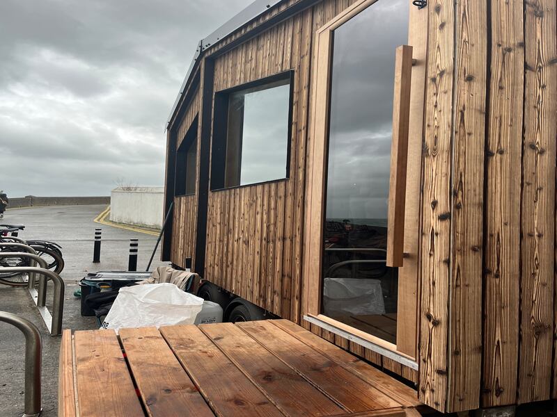 The sauna at the Forty Foot, one of Dublin's best-known sea-swimming spots. Photograph: Sarah Slater