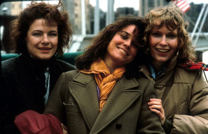 Hershey (centre) with Mia Farrow (left) and Dianne Wiest in Hannah and Her Sisters. Photograph:  Orion/Getty Images