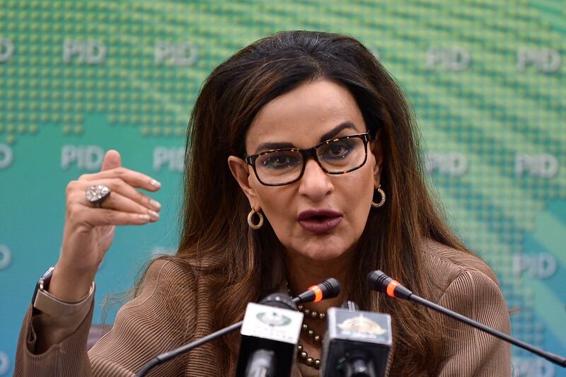 Pakistan's climate change minister, Sherry Rehman, has criticised the preceding government for its lack of work on water scarcity. Photograph: Farooq Naeem/ AFP