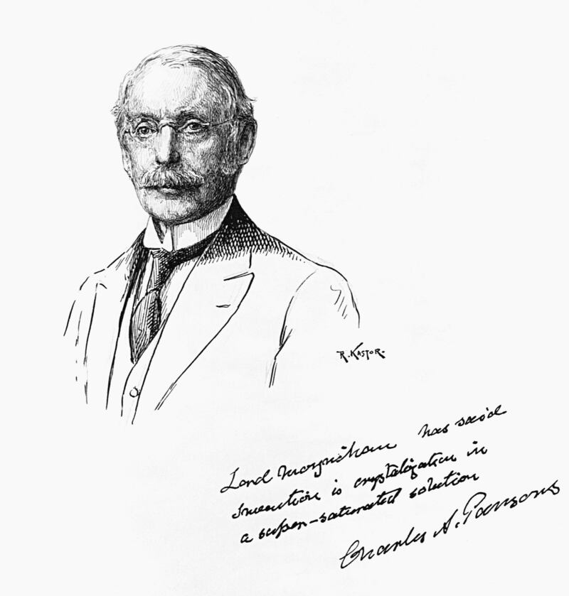 Charles Parsons, son of Anglo-Irish astronomer William Parsons of Parsonstown (now Birr, Co Offaly), invented the steam turbine. Photograph: Corbis via Getty Images