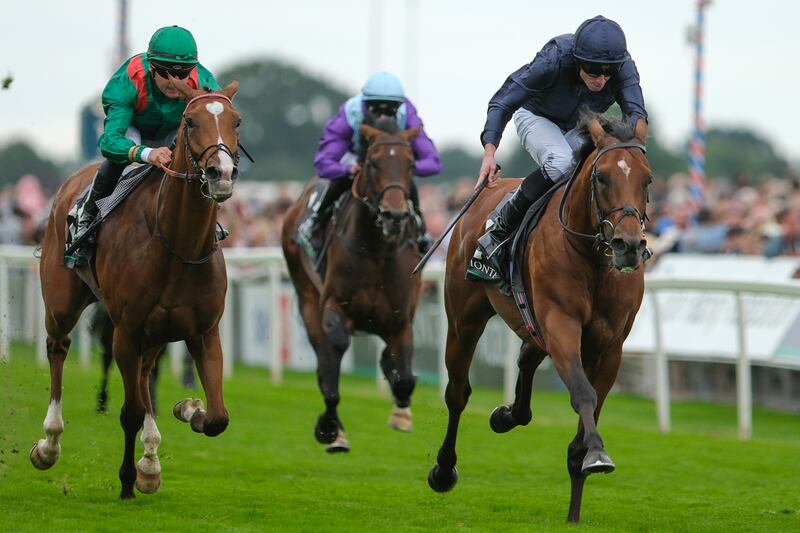 Ryan Moore riding City Of Troy to win The Juddmonte International Stakes at York. Photograph: Alan Crowhurst/Getty Images