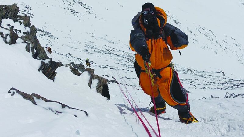 Me coming up the Geneva spur.