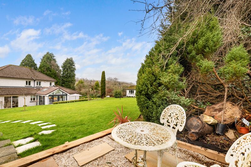 Rear garden with views over the Wicklow Mountains. Photograph: Andrew Nolan Photography