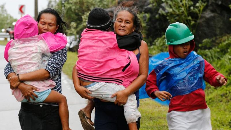 More people fled their homes in the Philippines as the strongest Typhoon Hagupit hit the country. Photograph: EPA/Francis R. Malasig
