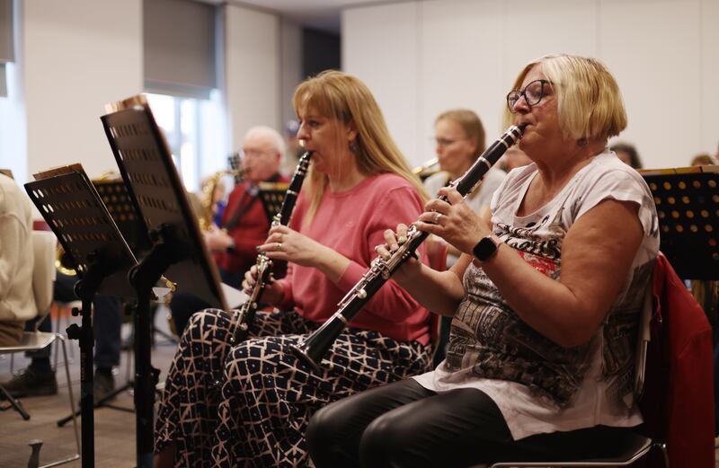 Tracey Traynor (left) and Martha Noyes, both playing clarinet. Photograph: Bryan O’Brien