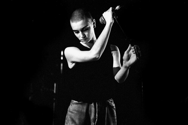 Sinéad O’Connor performs at Paradiso, Amsterdam, the Netherlands, in March 1988. Photograph: Paul Bergen/Redferns