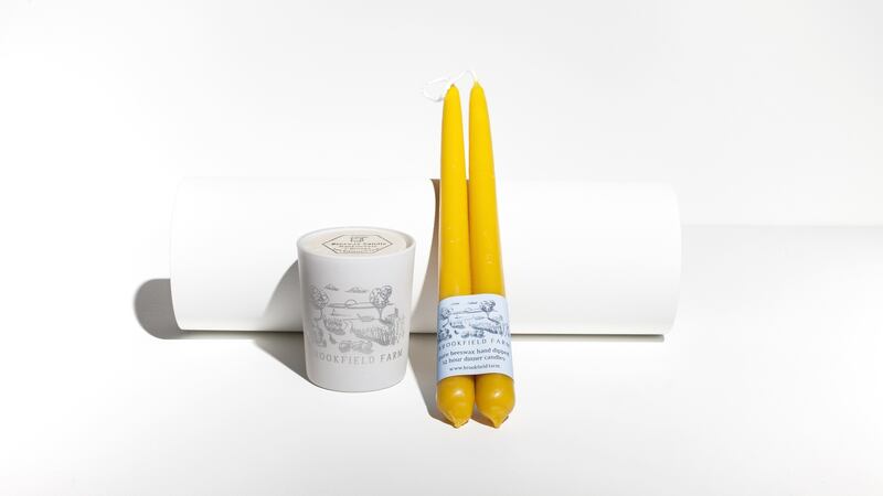 Brookfield Farm hand-poured bees wax candles