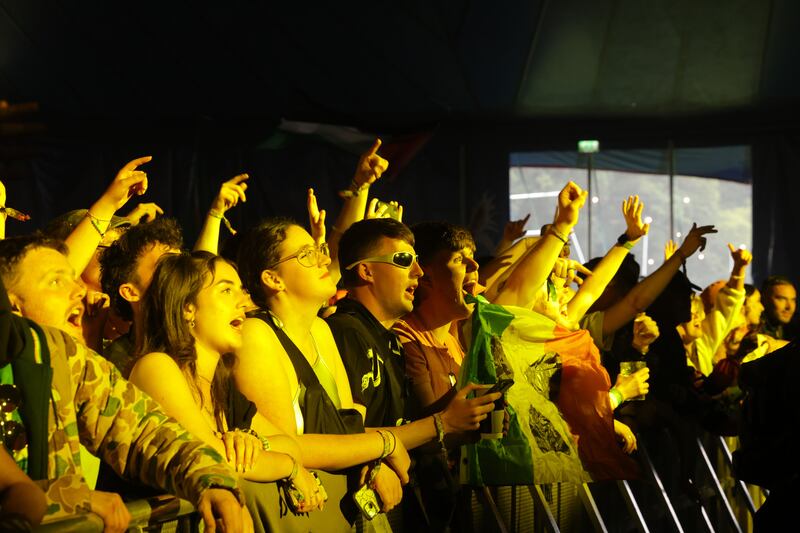 Kneecap fans at last year's Electric Picnic. Photograph: Alan Betson
