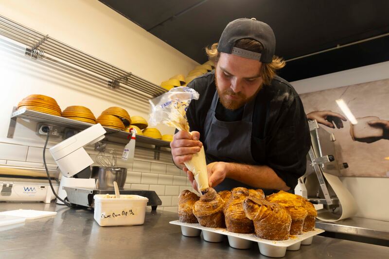 Calum Johnstown, head baker at Arán Artisan Bakery in Kilkenny. Photograph: Patrick Browne