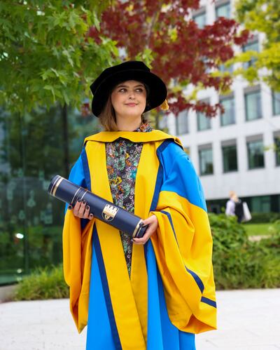 Award winning writer and patient advocate Orla Tinsley was awarded an honorary degree from University College Dublin in September. “Orla Tinsley is without question the living embodiment of how words really can change the world” said Prof Regina Uí Chollatáin who read the citation at the conferring ceremony. In November, the National University of Ireland conferred an honorary degree on them. Photograph: Chris Bellew/Fennell Photography