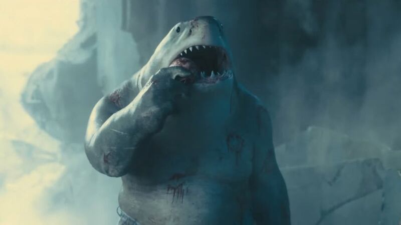 King Shark in The Suicide Squad, voiced by Sylvester Stallone