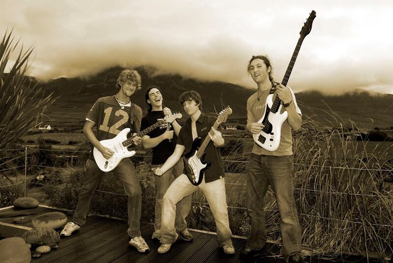 Cosmic Lino: Zaska’s first band at an early photoshoot in Mayo Photograph: Felix Zaska