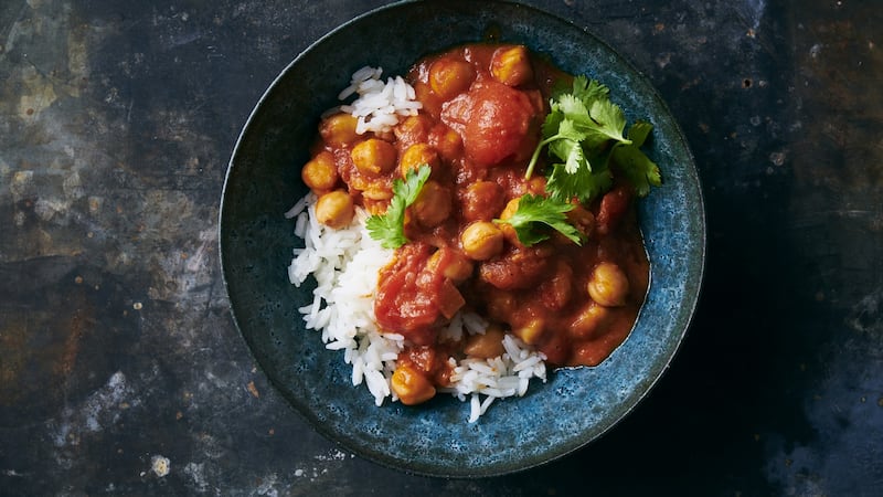 Indian butter chickpeas. Photograph: David Malosh/The New York Times