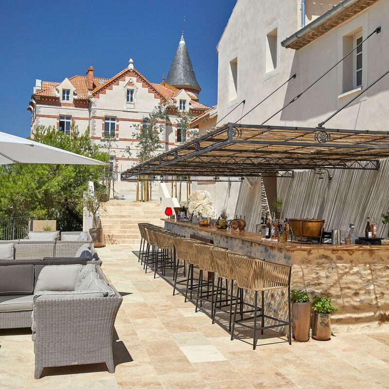 The terrace at Asado grill restaurant and bar