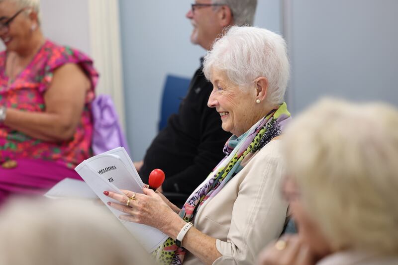 Maureen Madigan (77) lost the last of her siblings in 2024, and the choir has helped her deal with the grief. Photograph: Dara Mac Dónaill