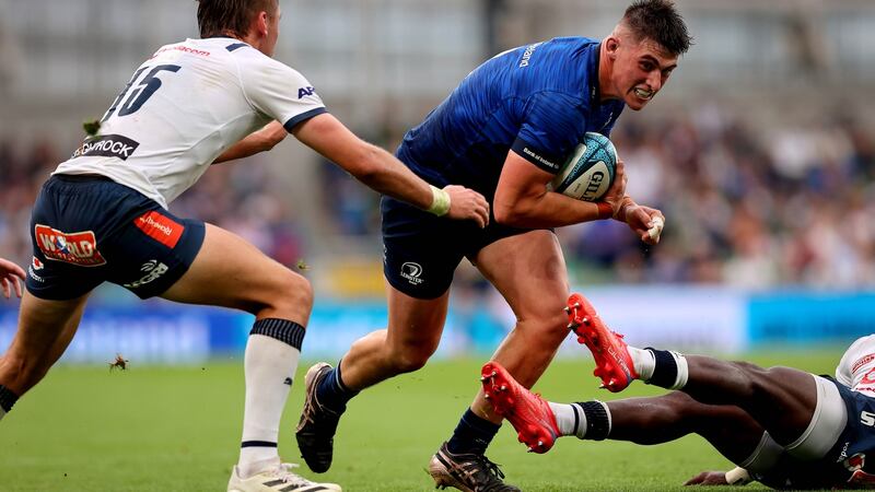 Dan Sheehan: Players should be able to try things in attack without being stymied by a fear of mistakes. The Leinster hooker  has the power and required skill-set, something his teammates will come to understand. Photograph: Ryan Byrne/Inpho