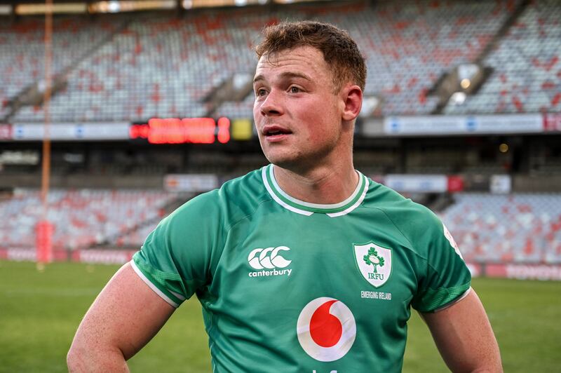 Zac Ward of Emerging Ireland after their win against the Pumas at  Toyota Stadium, Bloemfontein. Photograph: Steve Haag Sports/Darren Stewart/Inpho