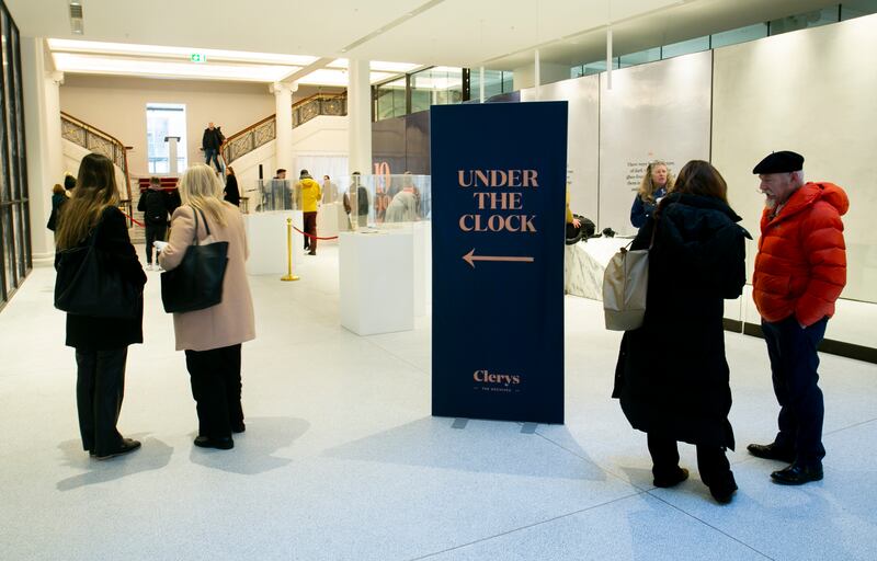 Clerys building during the opening of the new public exhibition, Clerys: The Archives. Photograph: Gareth Chaney/Collins Photos