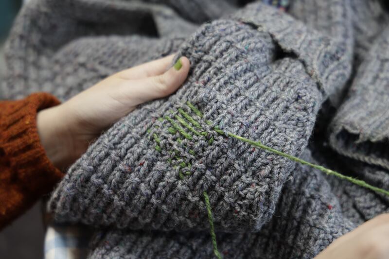 Kim O'Driscoll: 'I wanted to use visible mending as a feature, to reduce the stigma around second-hand clothes.' Photograph: Nick Bradshaw