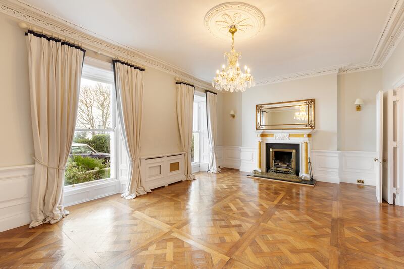 The house has a most impressive reclaimed parquet floor, sourced in Paris.