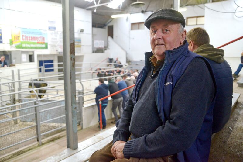 Richard White from Clonakilty, Co Cork, at Bandon Mart. Photograph: Denis Boyle