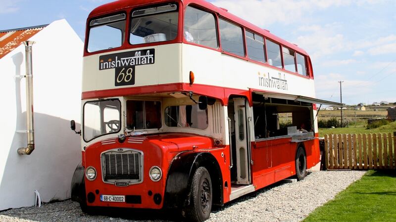 The Inishwallah double decker bus dishes up Keralan-influenced fusion cuisine by day.