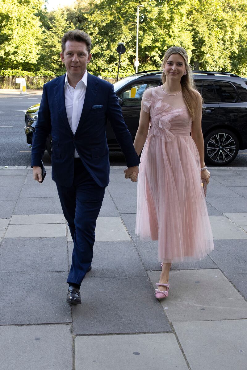 Nick Candy and Holly Valance arrive for the Conservative Summer Party at V&A in June 2022 in London. Photograph: Ricky Vigil/Getty 