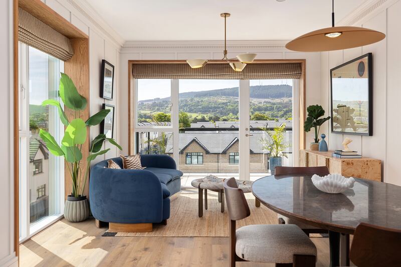 Living area in two-bed apartment