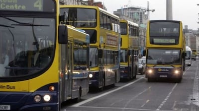 The transport plan for  Dublin envisages 230km of bus priority lanes