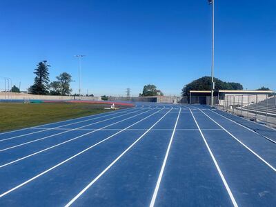 The new Dundrum South Dublin running track. Photograph: Dundrum South Dublin AC