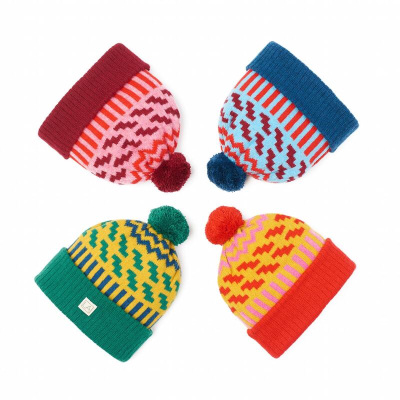 Zig zag hats by Liadain Aiken at the Dublin Flea at the Point and at Scout, Temple Bar