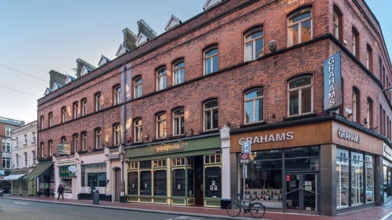 St Andrew’s House on Wicklow Street, Dublin: The four-storey over-basement Georgian block sold for  €11.3m.