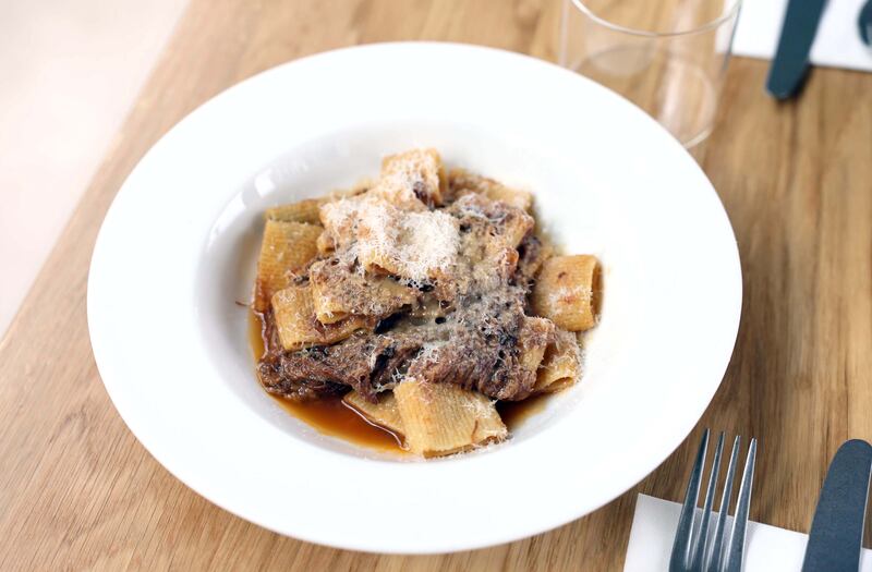 Pasta at Capparelli at the Mill. Photograph: Stephen Davison/Pacemaker