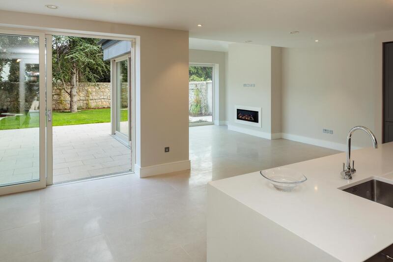 Interior showing clean lines and neutral colours on Glenart Avenue.