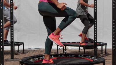 Rebounding is done on personal sized trampolines and has some really great health benefits