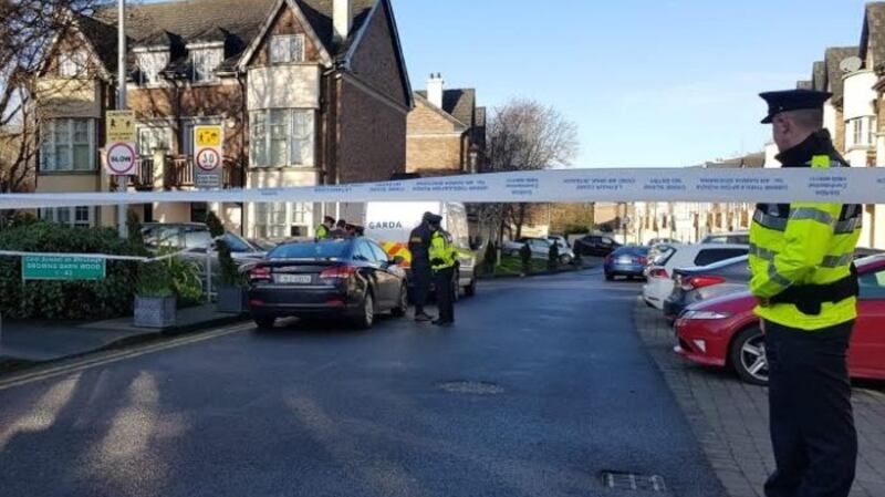 Gardaí  have sealed off a house in the  Browns Barn Estate, Kingswood near City West in Co Dublin after a man was fatally stabbed. Photograph: The Irish Times