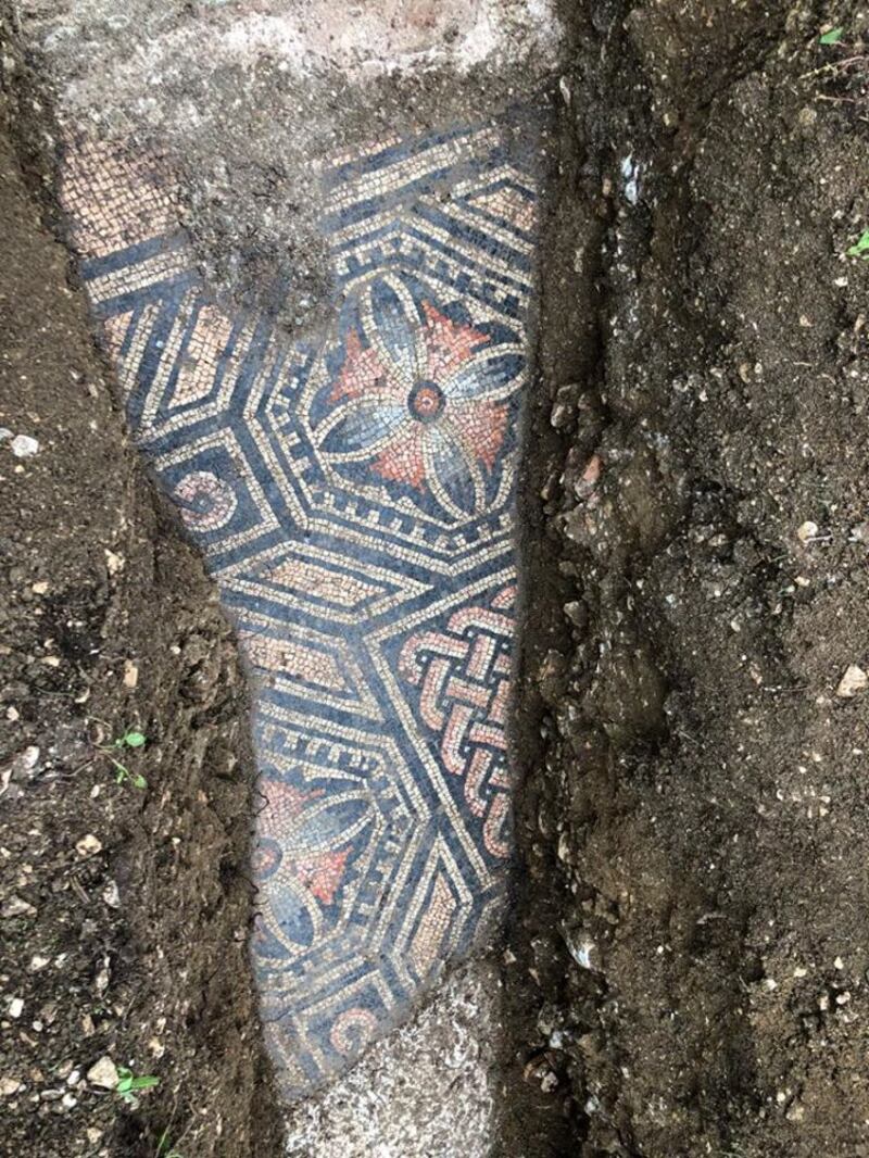 The tiles were found to be very well preserved. Photograph: Comune di Negrar di Valpolicella/Facebook