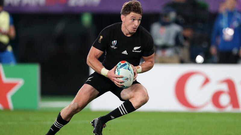 Beauden Barrett carried 21 times against Ireland - an All Blacks record. Photograph: Billy Stickland/Inpho